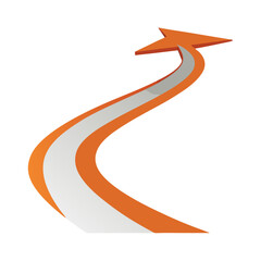 road with arrow