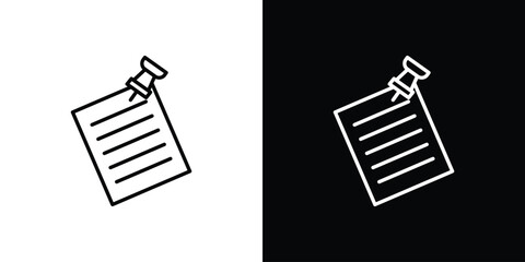 Note sticky icon for template logo, vector designs.