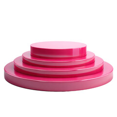 Elegant Pink Pedestal for Product Display on a Black Backdrop Showcase