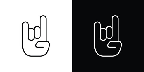 Hand Horns icon for template logo, vector designs.
