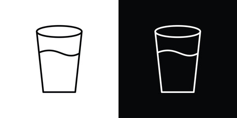 Half Glass icon for template logo, vector designs.