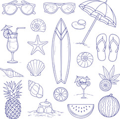 Summer Beach Vacation Collection, Tropical Holiday Essentials