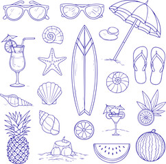 Summer Beach Vacation Collection, Tropical Holiday Essentials