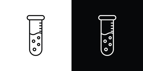 Chemical Tube icon for template logo, vector designs.