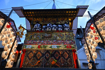 宵山の祇園囃子響く京都祇園祭 北観音山