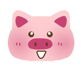 Happy Pig Emoji Cheerful Piggy Expression