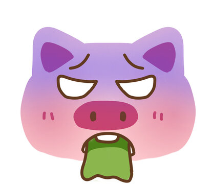 Vomiting Pig Emoji Sick Reaction Piggy