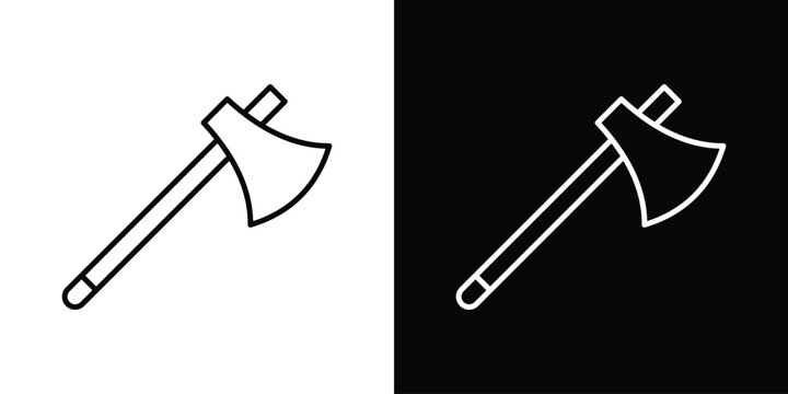 Axe icon for template logo, vector designs.