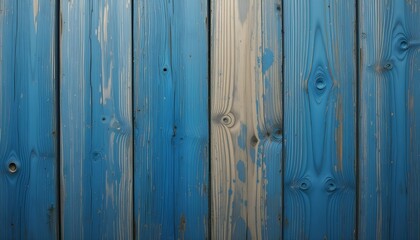 Fototapeta premium Worn Wood in Blue and Beige Tones 