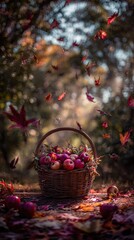 A basket full of apples