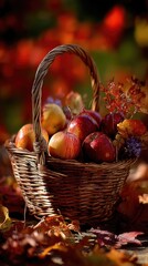 A basket full of apples