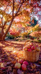 A basket full of apples