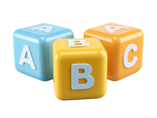 Colorful 3D Alphabet Blocks: A Playful Tool for Early Childhood Education