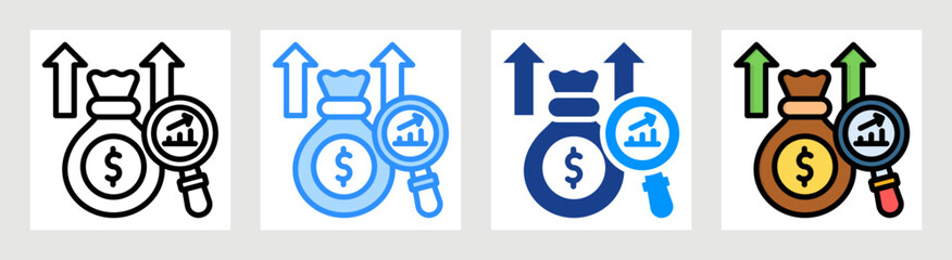 Revenue Analysis Collection Set Multiple Style
