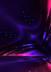 Abstract bright neon background scene with rays, spotlights, multi-colored background.