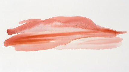 Abstract paint strokes in peachy hues on a white background.