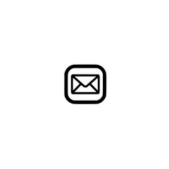 Envelope icon inside box vector illustration representing secure mail and protected delivery concept
