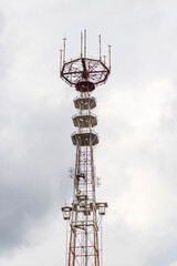 Areal shot of the TV tower. Technology