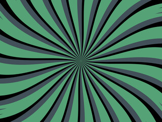 Vintage retro banner background. Colorful grunge wave wallpaper on black background. Vector illustration. Rotate party background pattern.