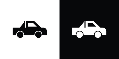 Monster truck icon, logo elements of graphic designs © Franklin