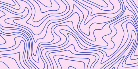 Abstract background pattern with colorful waves. Psychedelic groovy trippy y2k retro seamless pattern in blue and pink colors.