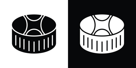 Drum steelpan icon, logo elements of graphic designs