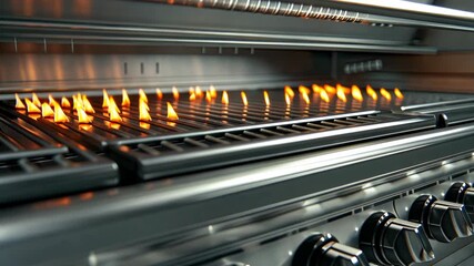 Get ready to ignite your passion for grilling with this stunning display of flames and precision in outdoor cooking techniques