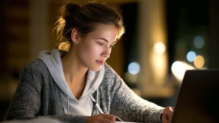 Student Engaged in Online Learning at Home - Powered by Adobe