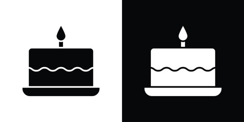 Cake icon, logo elements of graphic designs