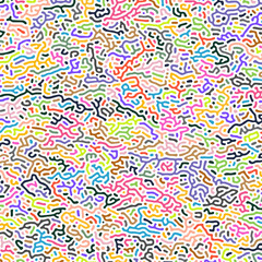 ABSTRACT COLORFUL LINES TURING PATTERN ROUGH DESIGN REACTION DIFFUSION BACKGROUND VECTOR GOOD FOR WALLPAPER, COVER,POSTER 