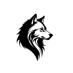 wolf head vector