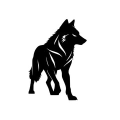 vector illustration of a wolf