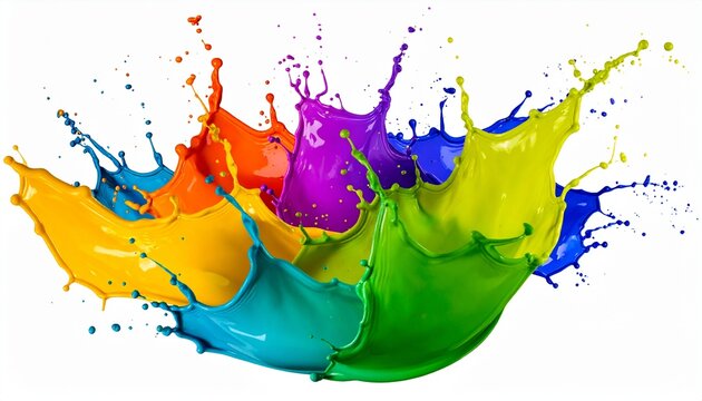 abstract colorful background with splashes of liquid colors	