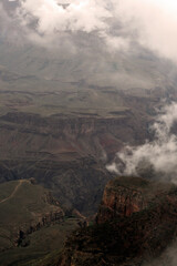 Cloudy Day At The Grand Canyon Arizona