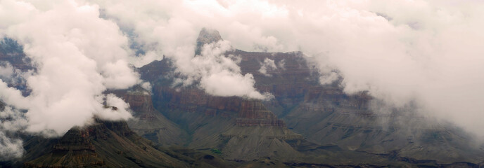 Cloudy Day At The Grand Canyon Arizona