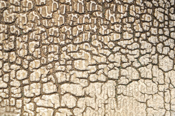 abstract background, pattern of cracked and damaged rubber, copy space 