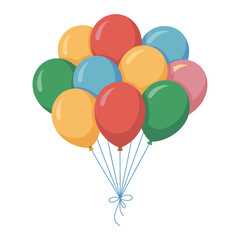 Naklejka premium Colorful Balloons