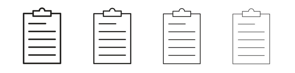 Memo Pad icon linear vector icon in a editable style.