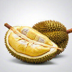 Obraz premium Fresh and delicious durian flesh