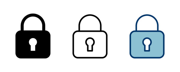 Lock icon vector isolated on white background. Encryption icon. Security symbol. Secure. Private