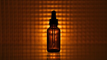 Essential oil bottle amber glass dropper aromatherapy serum skincare beauty product wellness spa health