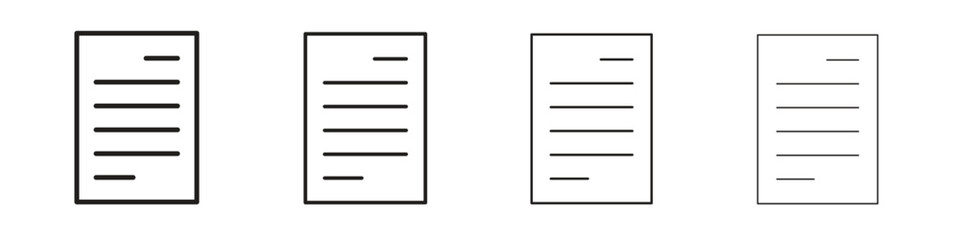 Bill icon linear vector icon in a editable style.