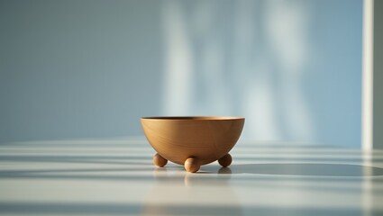 Minimalist bowl with legs product photography for home decor and kitchenware promotion