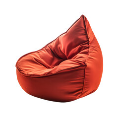 Modern Bean Bag Chair Isolated on White Background - Professional Furniture Photography