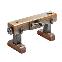 Professional Bench Vise Gripping Tool Isolated on White Background