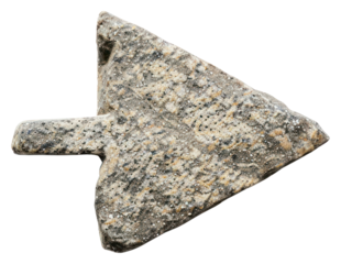 PNG Arrow shape stone symbol rock arrowhead.