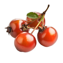 Vibrant Bitter Cherry on White Background - Isolated Fruit Photography