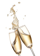 cheers with champagnes