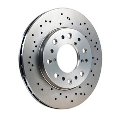 Professional Brake Disc Isolated on White Background for Automotive Designers and Mechanics