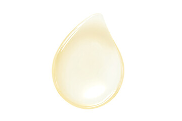 a white spoon with a white liquid drop